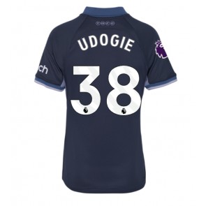 Tottenham Hotspur Destiny Udogie #38 Gostujuci Dres za Ženska 2023-24 Kratak Rukavima